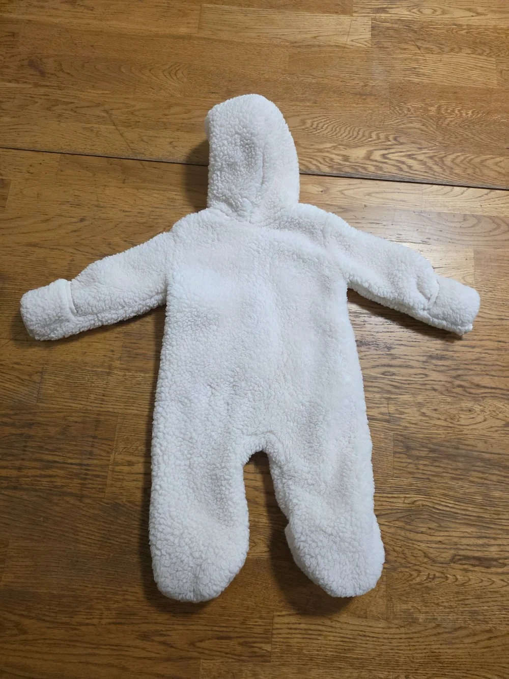 Nike Cream Sherpa Hooded Baby One-Piece Footie